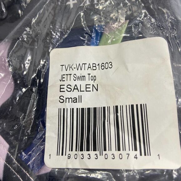 Tavik Jett Esalen Womens striped blue green new triangle swim bikini top small - Picture 4 of 13